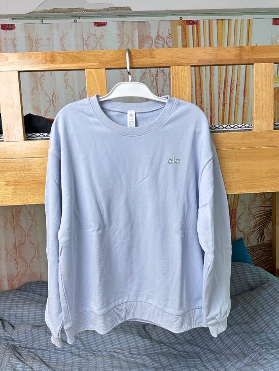 ALO Yoga Tops - ALO Long-Sleeve Top — "Shell Blue," Size M
